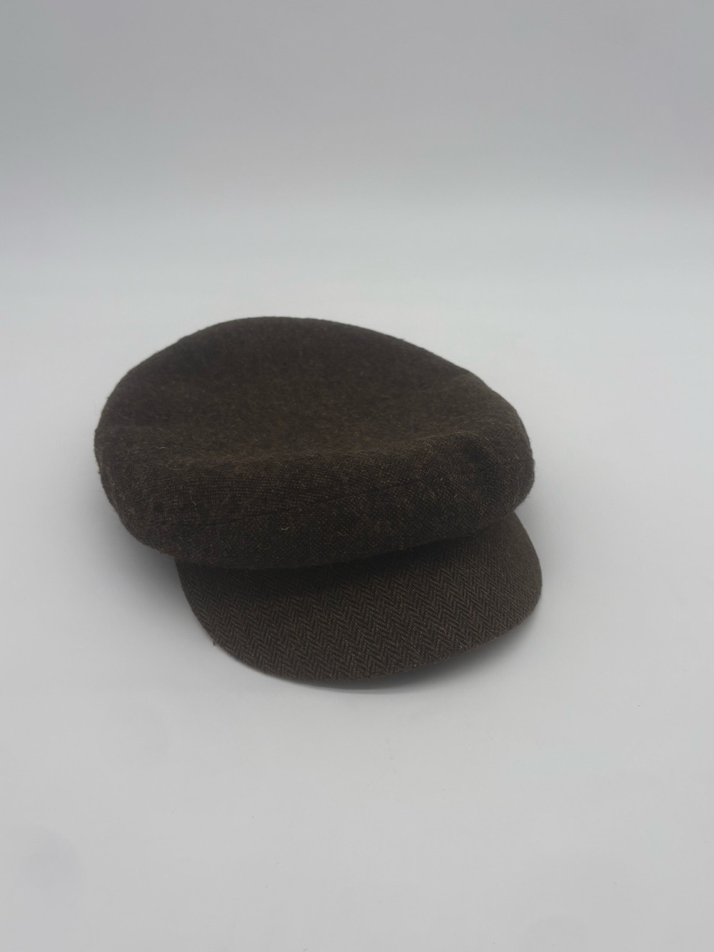 Brixton Brown Herringbone Fiddler / Newsboy Cap